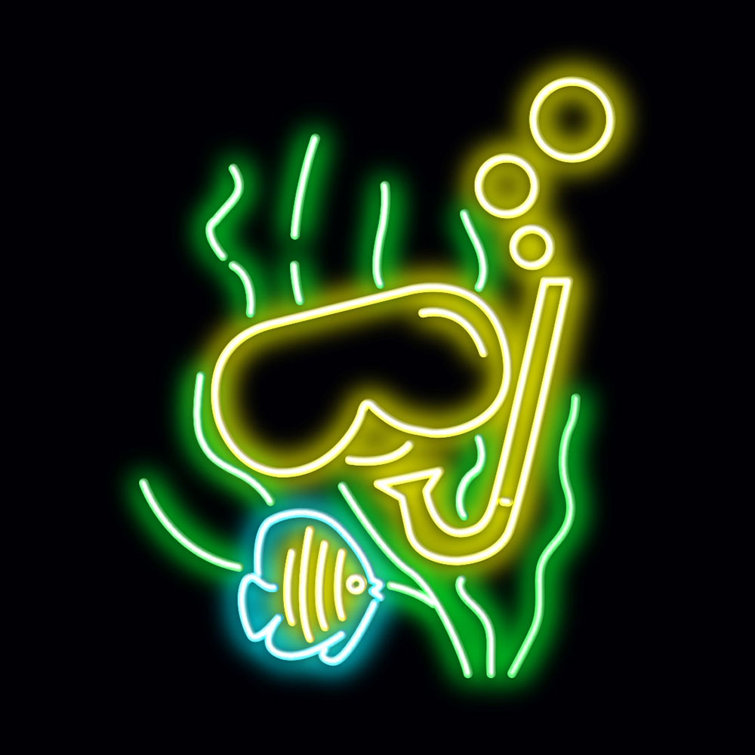 Corrigan Studio Neon Sign Diving Wall Décor Wayfair.co.uk